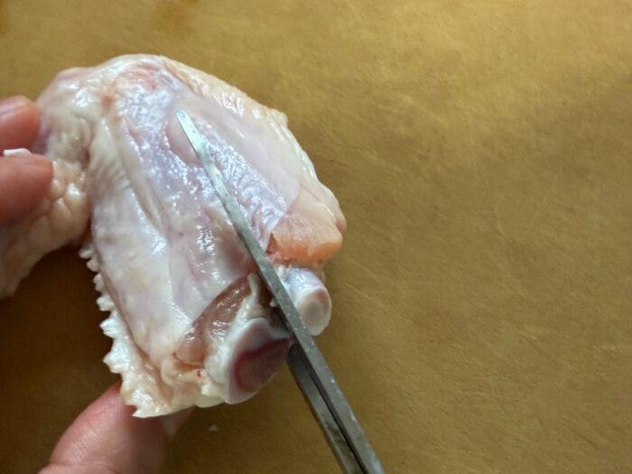 ここに刃を入れる2